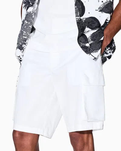 Armani Exchange Twill Cargo Bermuda Shorts