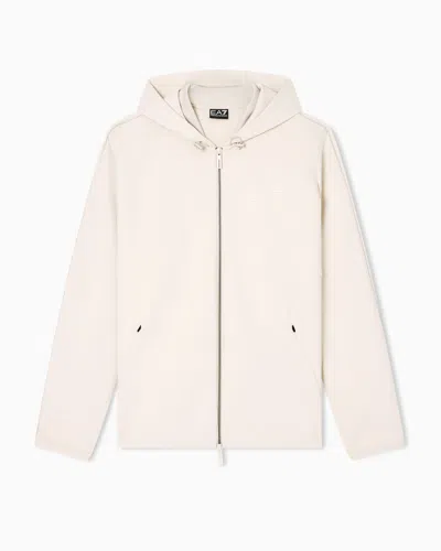 Ea7 Gold Label Viscose-blend Hooded Sweatshirt