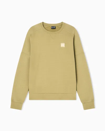 Ea7 Visibility Cotton-blend Crew-neck Sweatshirt