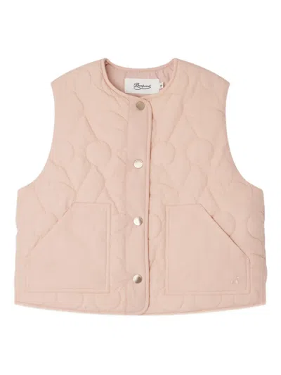 Bonpoint Jilian Quilted Vest In Pink In Pink