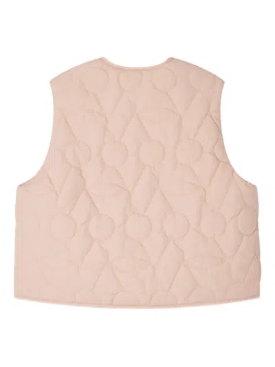 Bonpoint Jilian Quilted Vest In Pink In Pink