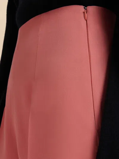 Marni Virgin-wool High-waisted Tailored Trousers In Pink