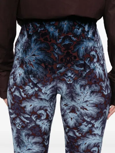 Etro Abstract-pattern Trousers In Multi