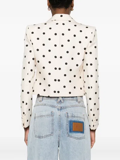Valentino Polka-dot Bow-detail Jacket