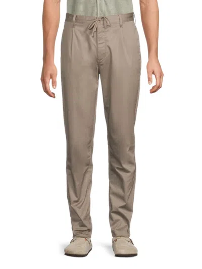 Onia Men's Garment-dyed Stretch Cotton Drawstring Pants In Gray