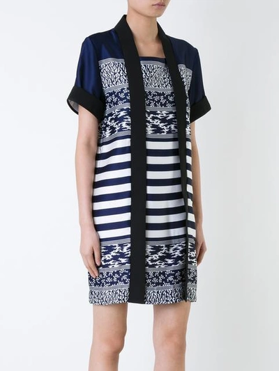 Shop Carven Kimong Dress In Blue