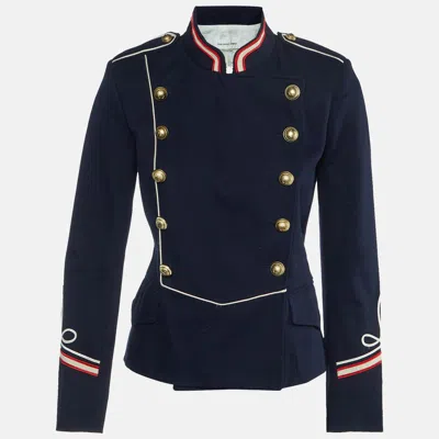 Pre-owned Isabel Marant Étoile Navy Blue Cotton Double Breasted Jacket S