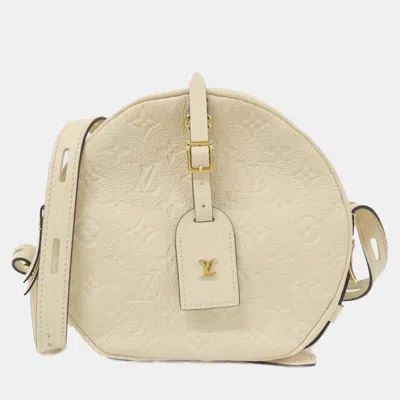 Pre-owned Louis Vuitton Monogram Empreinte Boite Chapeau Souple Shoulder Bag In Sand