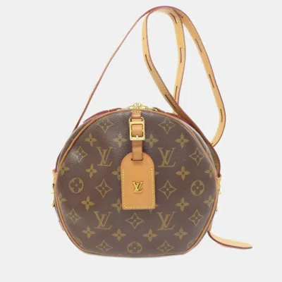 Pre-owned Louis Vuitton Boite Chapeau Souple Shoulder Bag Monogram Canvas In Brown
