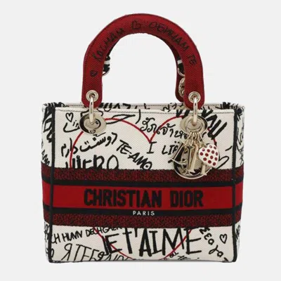 Pre-owned Dior Amour Graffiti Lady D Lite In Red