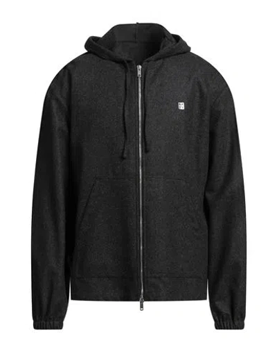 Givenchy Man Jacket Charcoal Size 42 Wool In Black