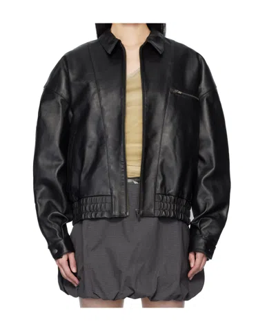 Paloma Wool Bomber Leather Jacket