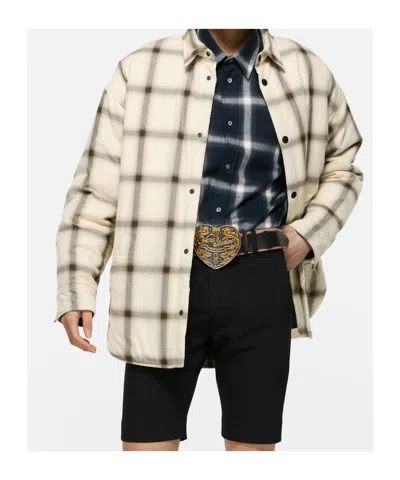Acne Studios Button-down Shirt Jacket In Neutral