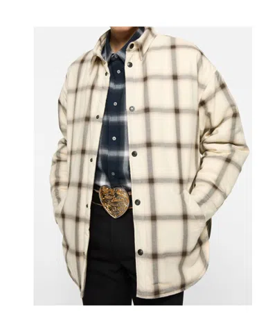 Acne Studios Button-down Shirt Jacket In Neutral