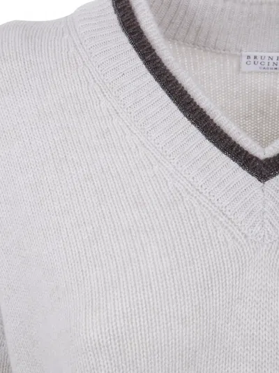 Brunello Cucinelli Cashmere V Neck Sweater Clothing