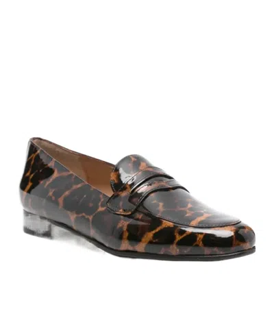 Carel Paris 2100 Leopard-print Penny Loafers