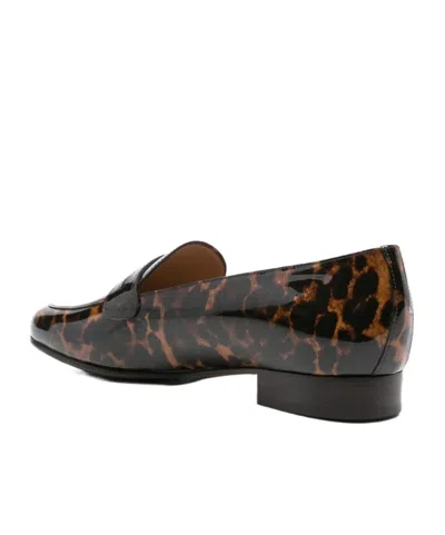 Carel Paris 2100 Leopard-print Penny Loafers