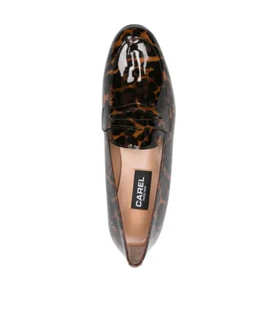 Carel Paris 2100 Leopard-print Penny Loafers