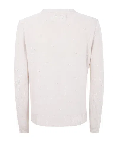 Twinset Twin-set Round Neck Sweater In White