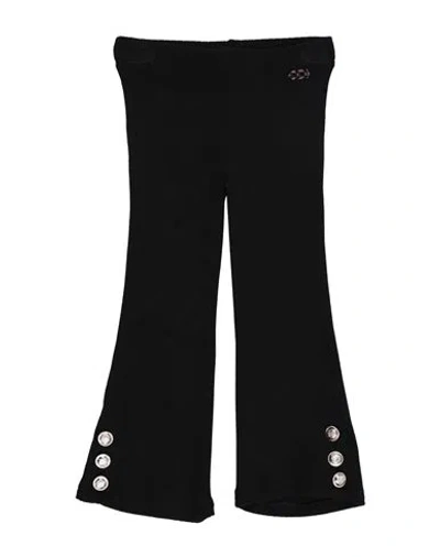 Odi Et Amo Junior Toddler Girl Pants Black Size 6 Viscose, Polyester, Polyamide In Black