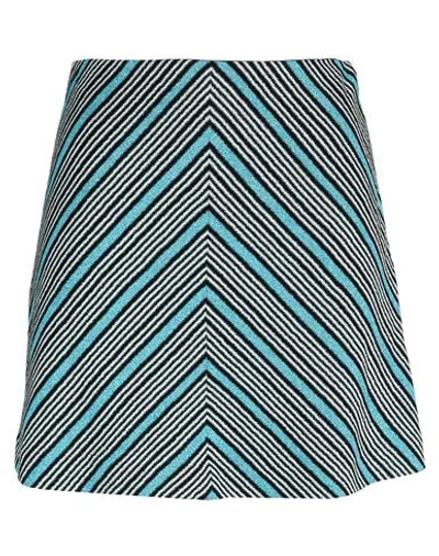 Missoni Woman Mini Skirt Black Size 4 Viscose, Metallic Fiber