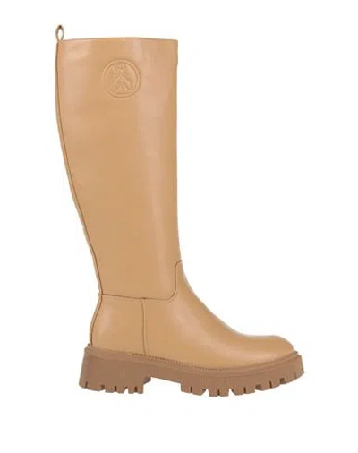 Patrizia Pepe Woman Boot Beige Size 6 Synthetisches Material In Brown