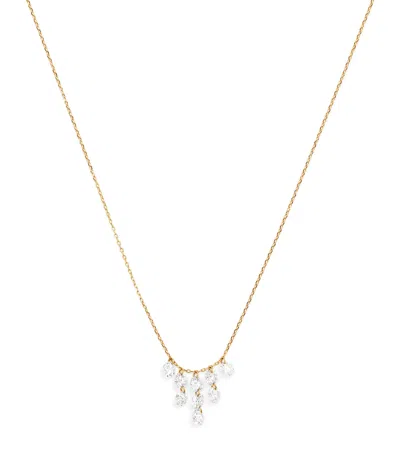 Persée Yellow Gold And Diamond Céleste Triangle Necklace