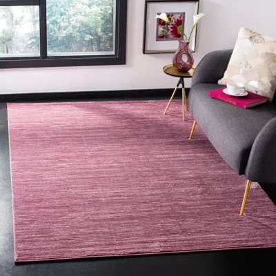 Safavieh Vision Machine Made Area Rug, Grape Contemporary Style In Pink