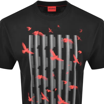 Hugo Boss Hugo Digraph Graphic T-shirt In Black