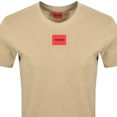 Hugo Boss Hugo Diragolino212 T Shirt Beige In Brown