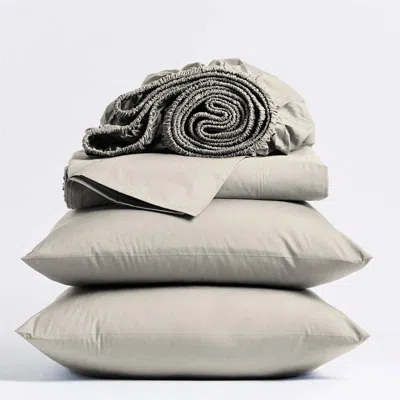Hivvago Ivory Beige Off-white Cream Color Certified Organic Cotton Sheet Set