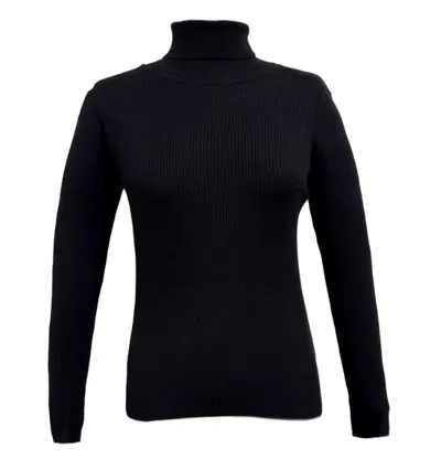 The Athletic Side Of Us Women's Osa's Turtle Neck Sweater In Black