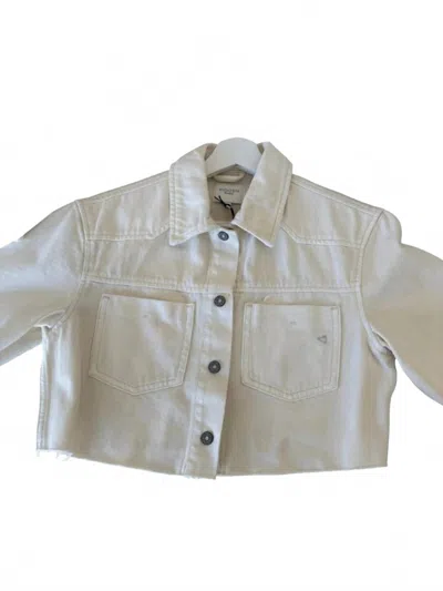 Hidden Women's Robbie Denim Jacket In Ecru In Gray