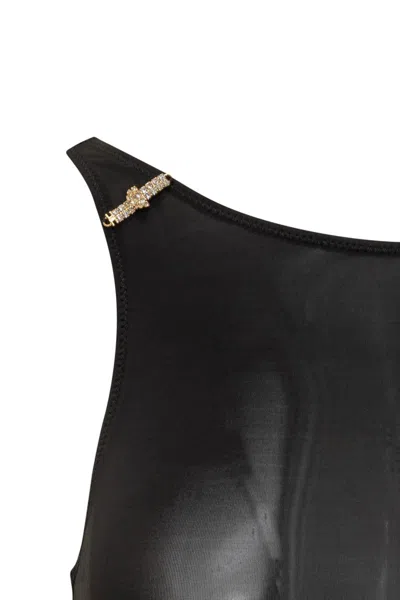 Elisabetta Franchi Jersey Bodysuit With Jewel Detailing