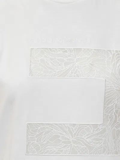 Elisabetta Franchi Jersey T-shirt With Macro Voile Logo