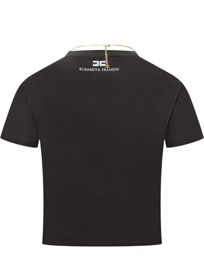 Elisabetta Franchi T-shirt In Black