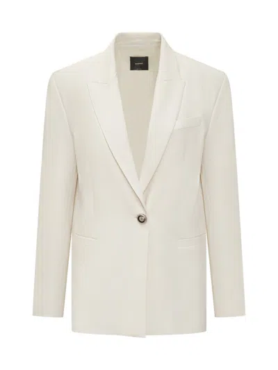 Pinko Single-breasted Blazer In White