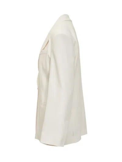 Pinko Single-breasted Blazer In White