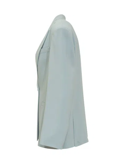 Pinko 'faraona' Light Blue Single-breasted Jacket With Peak Revers In Blue