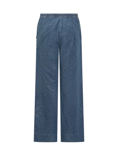 Pinko Namibia Straight Leg Jeans In Light Wash In Blue