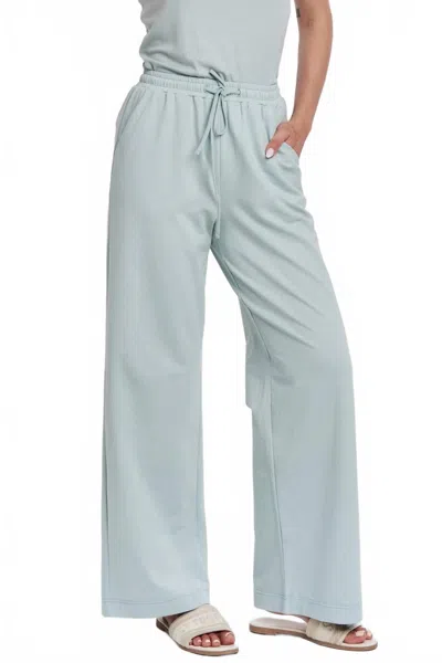 Another Love Zahara Relaxed Leg Pants In Aquamarine In Gray