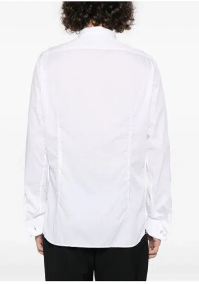 Tagliatore Shirt In White Cotton In White