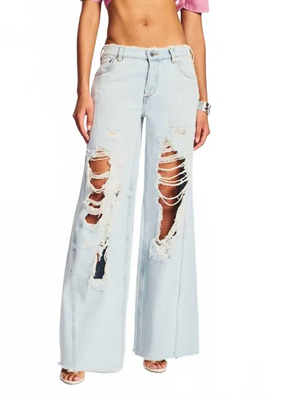 Ser.o.ya Mountain Low Risewide Leg Jeans In Skylight