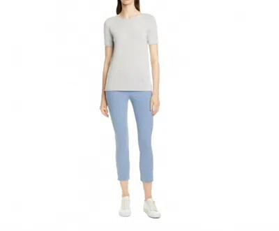 Theory Classic Skinny Ankle Pants In Chambray Blue Mid Rise In Blue