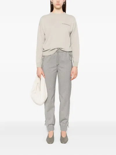 Peserico Relaxed Fit Cashmere Sweater In Neutral