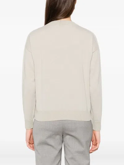 Peserico Relaxed Fit Cashmere Sweater In Neutral