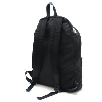 Pre-owned Balenciaga Black Navy White Nylon Canvas Backpack ()
