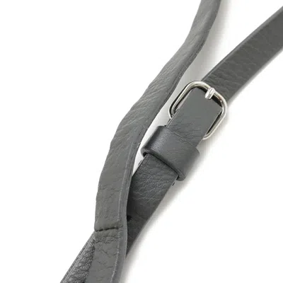 Pre-owned Balenciaga Gray White Leather Pochette Shoulder Bag ()