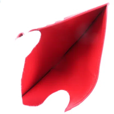 Pre-owned Balenciaga Red Color Leather Wallet (bi-fold) ()