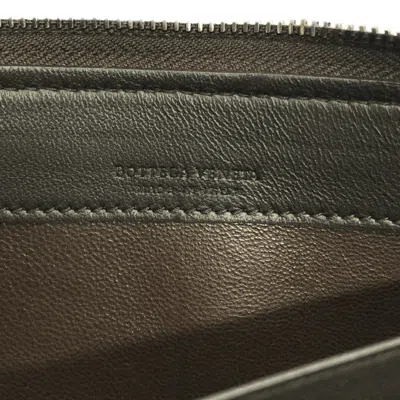 Pre-owned Bottega Veneta Intrecciato Brown Intrecciato Long Wallet (bi-fold) ()